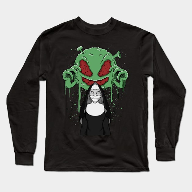 virus attack Long Sleeve T-Shirt by winartyz